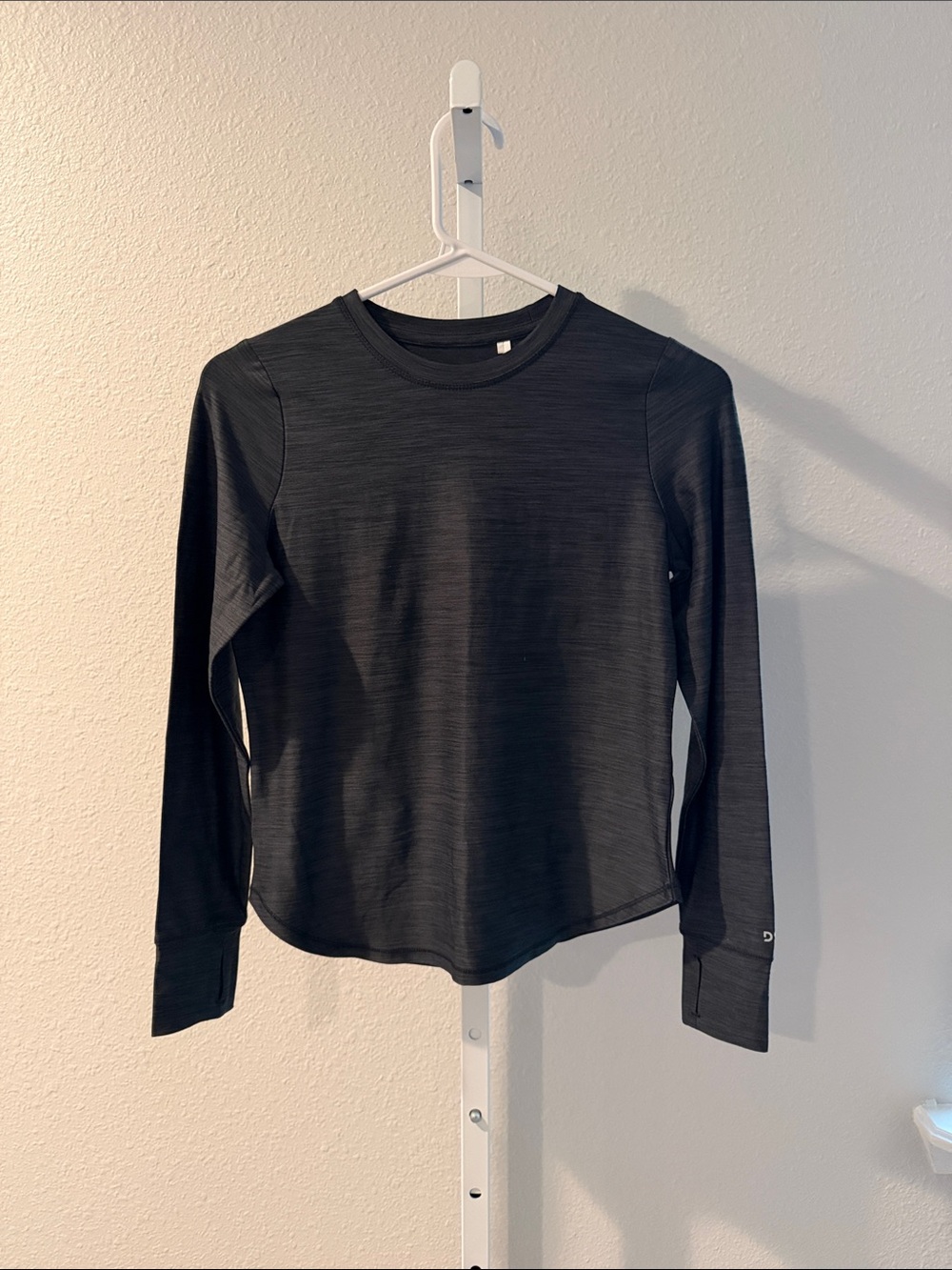 DSG Girls Black Long Sleeve Crewneck Shirt
